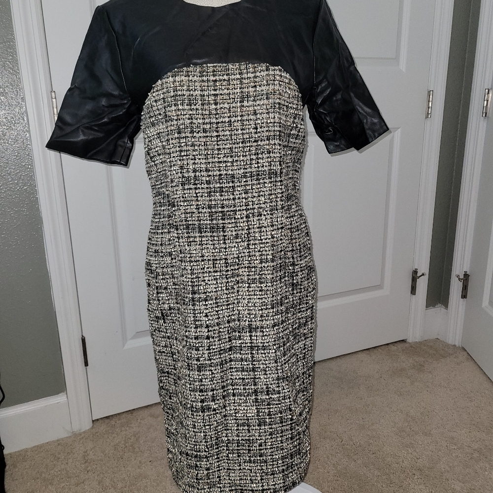 Black and tweed dress